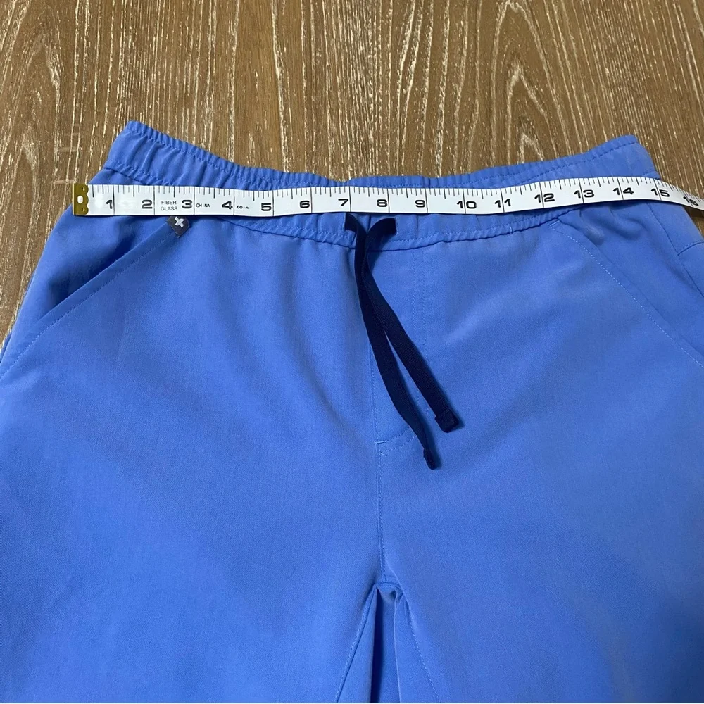 FIGS FIONx Tansen™ Jogger Scrub Pant Blue Healthcare Career Wear Size Small